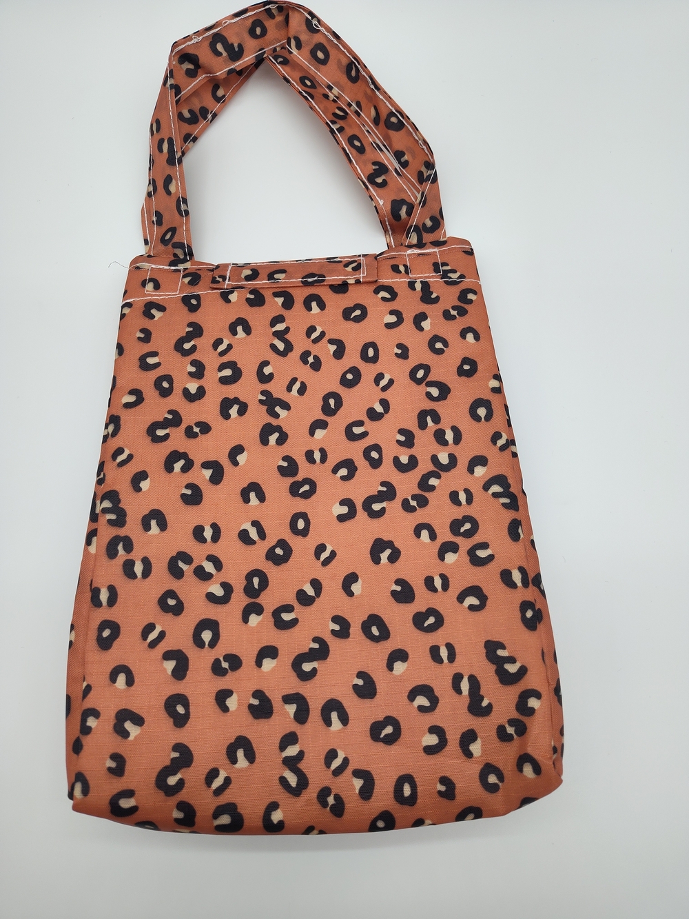 COOLER BAG Leopard Print Insulated Lunch Tote Cooler Bag Peach NWOT Reusable - Picture 4 of 6